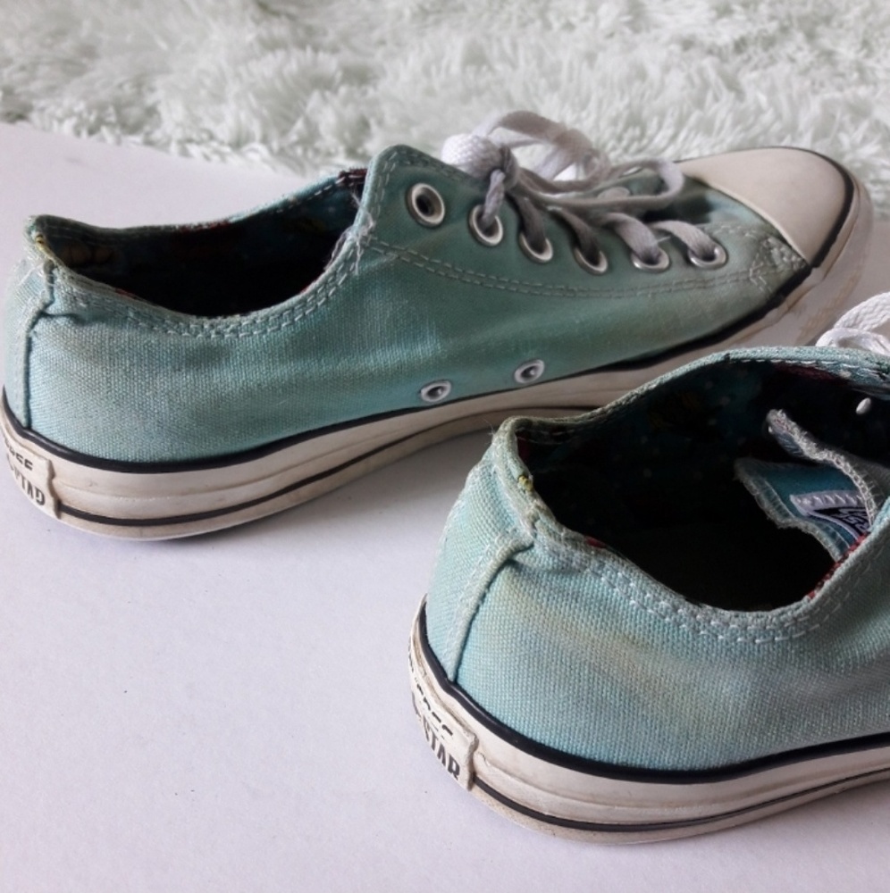 Converse double tongue floral-inside sneakers - Picture 3 of 8